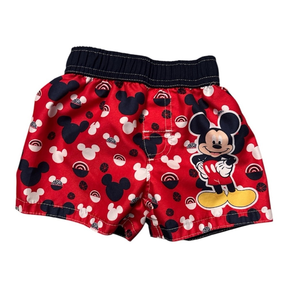 Mickey Mouse Swim Trunks Red Baby Boy 3/6 Months Disneyland, Disney Cruise - Picture 1 of 3